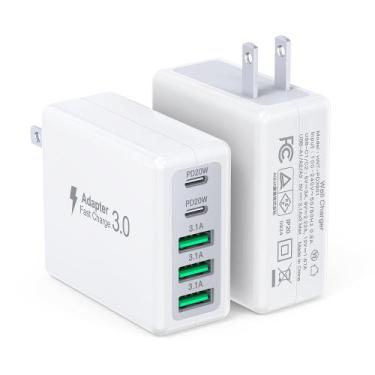 Imagem de Carregador Bloco de carregador de parede Qwinjwin 50W USB C, pacote co