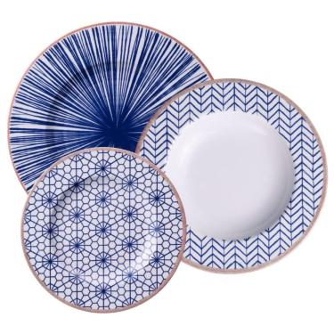Imagem de Jogo 12 Pratos Porcelana Fundos Rasos Sobremesa Tramontina A