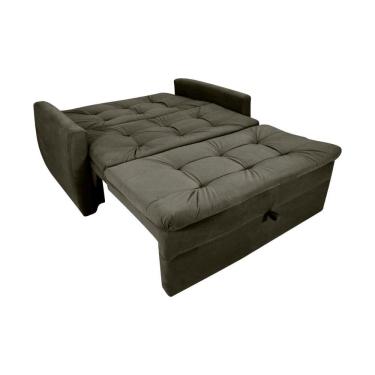 Imagem de Sofá Cama2 Lugares Compacto Retratil Meg Matrix Veludo Turkey Marrom Veludo Turkey Marrom