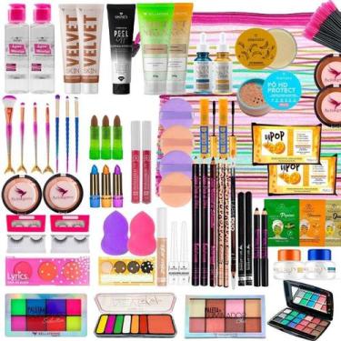 Imagem de Kit Maquiagem Para Revenda  Atacado Bolsa Batom Base - Nova Avenida