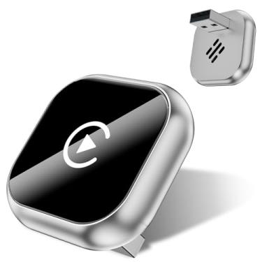 Imagem de Adaptador automotivo sem fio CarPlay e Android, adaptador de carro tamanho mini, Plug and Play, conexão rápida para iPhone e Android