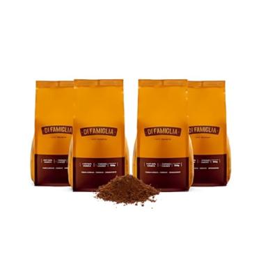 Imagem de Café Especial Di Famiglia | Café Premium Moído | Café Gourmet Moído | Clássico | 100% Arábica | Torra Média | Pack (4 pacotes de 500g) 2kg