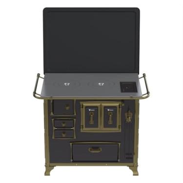 Imagem de Fogão a Lenha GII N 2 Renaissance Preto Cald Saida Direita