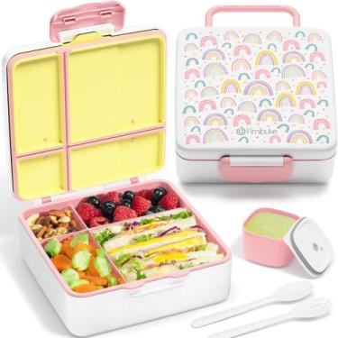 Imagem de Lancheira Fimibuke Bento para crianças 41 onças 4 compartimentos+3 ano