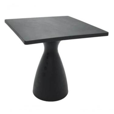 Imagem de Mesa Quadrada Tramontina Flut Grafite Em Polietileno