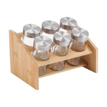 Imagem de PORTA CONDIMENTOS DE BAMBU 6 PCS ESPECIAS