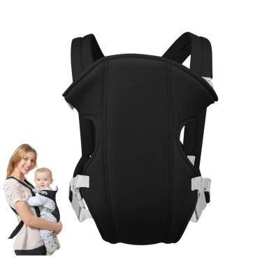 Imagem de Canguru Bebe Infantil Carregador Criança Passeio Mochila Baby Ergonomico 3 Posicoes Luxo Preto