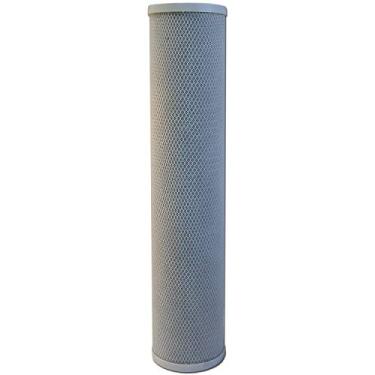 Imagem de Filtro de água de carbono | 50,8 cm de tamanho grande azul (4,5" de diâmetro. x 50,8 cm (C) | Tratamento para toda a casa ou água comercial | Remoção de cloro, sabor e odor