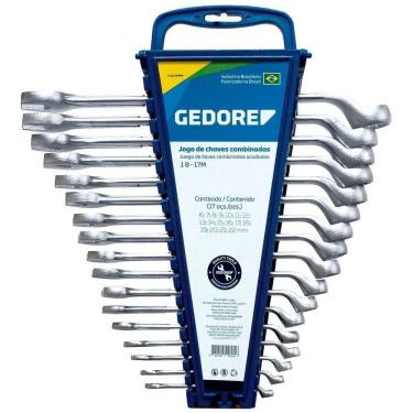 Imagem de Jogo Chave Combinada 6 A 22Mm Completo 17 Pçs 1B 17M Gedore