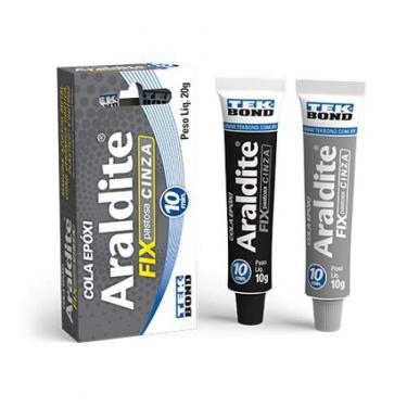 Imagem de Araldite Epóxi Cinza 20g Tekbond Adesivo Bicomponente Fixar Reparar Ideal Diversas Superfícies