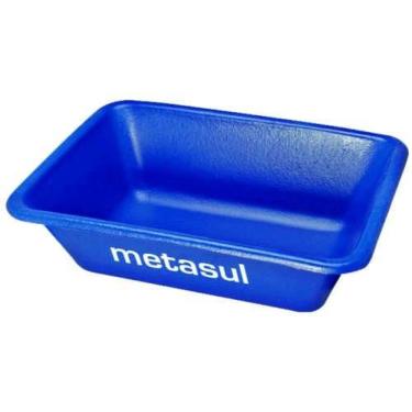 Imagem de Caixa Para Massa Pvc 50 Litros Com Alças - Metasul Altura 22cm Largura 50cm Comprimento 70cm