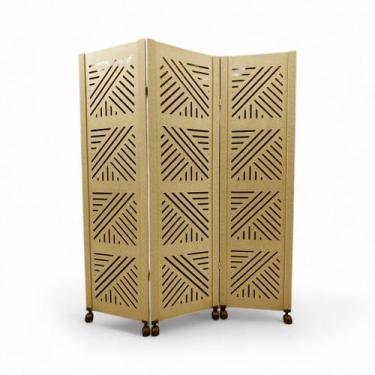 Imagem de Biombo Dubai 3 divisórias c/6 rodinhas - JL RIBEIRO