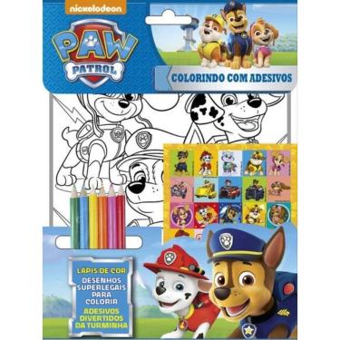 Imagem de Patrulha Canina Colorindo Com Adesivos
