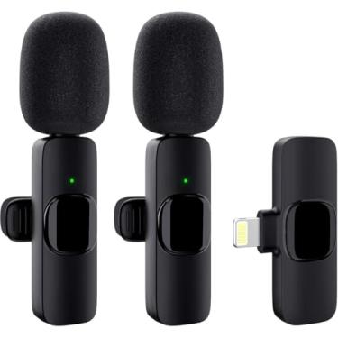 Imagem de Microfone de Lapela Sem Fio Profissional – Alta Sensibilidade, Redução de Ruídos Tipo-C – Ideal para Podcast, YouTube, Influenciadores e TikTok