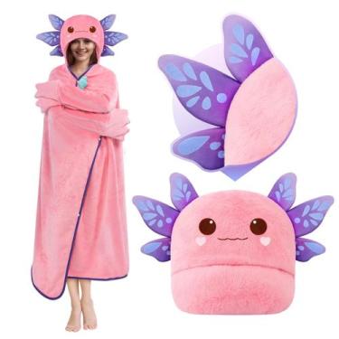 Imagem de Moletom com capuz vestível Axolotl Mewaii Softness para mulheres