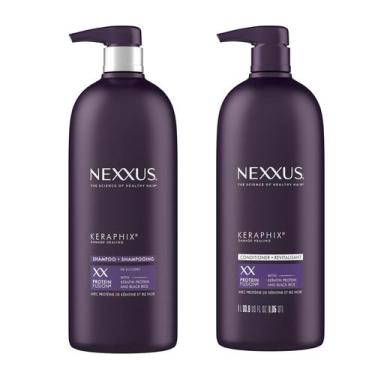 Imagem de Shampoo e condicionador Nexxus Keraphix Keratin Protein 1L