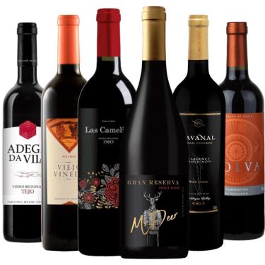 Imagem de Kit 6 Vinhos Tintos Para Iniciantes