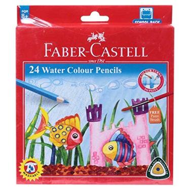 Imagem de Faber – Lápis de cor de água Castell (pacote com 24 lápis)