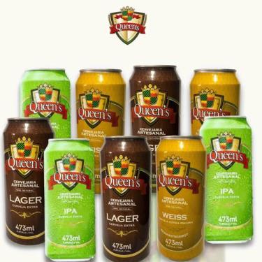 Imagem de Cerveja Queens c/ 3IPA 473ml + 3WEISS 473ml + 3LAGER 473ml - Queen's C