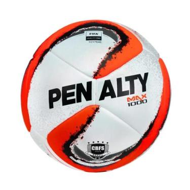 Imagem de Bola Futsal Penalty Max 1000 XXIV Termotec Unissex, Branco, Laranja, Ú