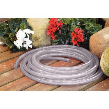 Imagem de Mangueira Flex Tramontina Transparente PVC Engate Rosqueado e Esguicho 15m