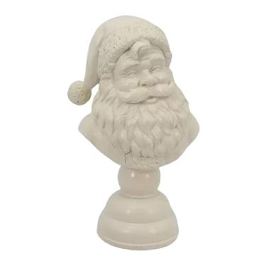 Imagem de KiBcsLic Estatueta de de Papai Noel, decoração de Natal, centro de mesa, arte, escultura de resina para balcão de quarto e casa, 6x6x15cm