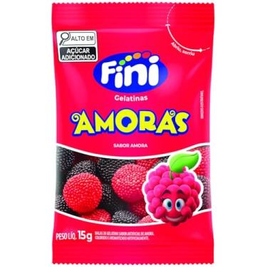 Imagem de Balas De Gelatina Amoras Fini Com 12 Unidades