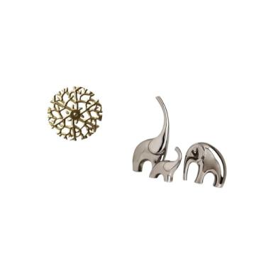 Imagem de Fenteer Placa de Escultura de Animal de Ferro Forjado Rústico com Pingentes Pendurados em 3D, Ornamento de Estátua de Cerâmica para Escritório, Sala de Estar,