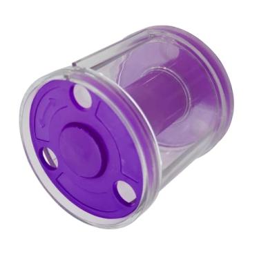 Imagem de harayaa Caixa organizadora de fitas de ginástica, rolo portátil compacto para equipamentos de ginástica, competição ao ar livre, treinamento interno, Roxo