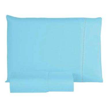 Imagem de Jogo De Lençol Solteiro 2 Peças 100% Algodão 400 Fios Toque Aveludado 