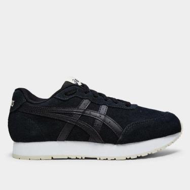 Imagem de Tênis Couro Asics Forest Feminino, Preto, Bege, 38