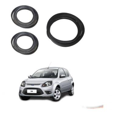 Imagem de Kit 2 Borrachas Porta E Porta Mala Ford Ka G2 Até 14 - Un / 3 [f103]