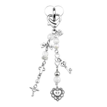 Imagem de VIESUJI Berloques de bolsa para bolsas e acessórios de mochila, corrente para carteira, corrente de berloque Kindle com gancho para Kindle/E-Reader/telefone para leitores amantes de livros Chaveiro