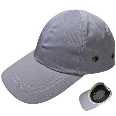 Imagem de Bone com Capacete EPI Obra Segurança do Trabalho Casquete Reparo Construçao Oficina Conserto Proteçao Resistente