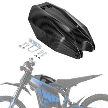 Imagem de Capa de bateria de motocicleta para Talaria Sting, capa protetora de imitação de fibra de carbono PSLER para bicicleta suja elétrica Talaria Sting MX3 MX4
