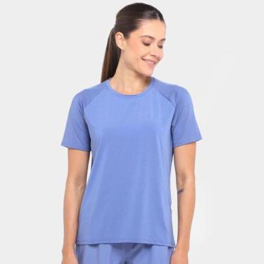 Imagem de Camiseta Hering Lisa Feminina, Azul, G