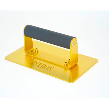 Imagem de JNXHON Prensa de hambúrguer de liga de titânio com alça antiqueimadura, esmagador de hambúrguer de liga de titânio, prensa de hambúrguer para grelha, prensa de hambúrguer de carne moída (20 cm)