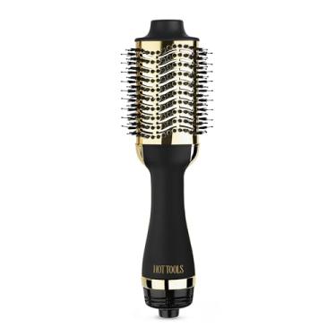 Imagem de HOT TOOLS Secador De Cabelo E Volumizador Ouro 24K Em Uma Etapa, Modela Seca Rapidamente Com Menos Frizz, Escova Profissional Facilidade Para Cabelos Mais Brilhantes Aparência Saudável
