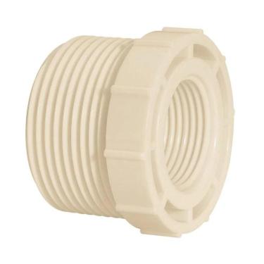 Imagem de Bucha De Redução Rosqueavel Branca Amanco Kit 05 Und Tamanho 11-2"x1-2"