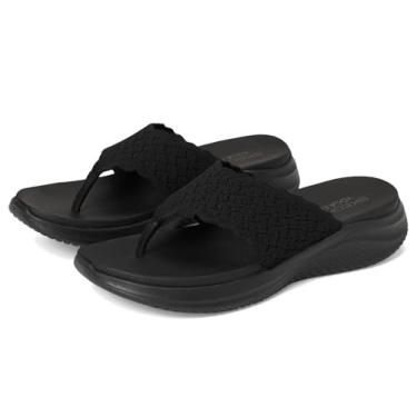 Imagem de Skechers Sandália feminina Ultra Flex 3.0-Ryhthm Waves, Preto/preto, 36