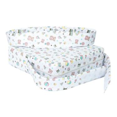 Imagem de Almofada Assento de Elevação Infantil, PVC Impermeável, com Cinto de Segurança, Portátil, para Crianças 6 Meses a 7 Anos (Verde Toys)