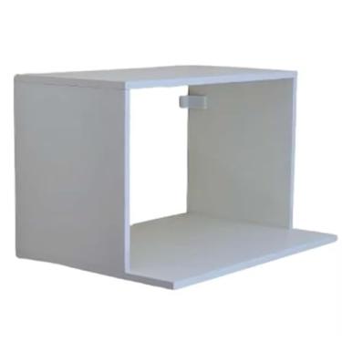 Imagem de Suporte Prateleira Microondas, AirFryer, Forno Elétrico, Impressora em MDF 15mm 60x40x12 Organizador de Cozinha Ideal para Apartamentos e Cozinhas Compactas(Branco)