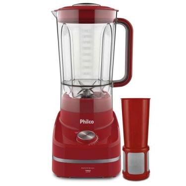 Imagem de Liquidificador Philco PLQ125V Reverse Turbo 1200W 220V, Vermelho, 220V