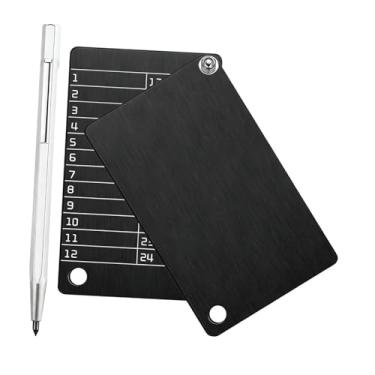 Imagem de MotiveTech 2 Carteiras de Criptomoedas com Caneta Marcadora para Backups a Frio de Hardware. Backup de Carteira Fria. Placa de Armazenamento de Criptomoedas Prem