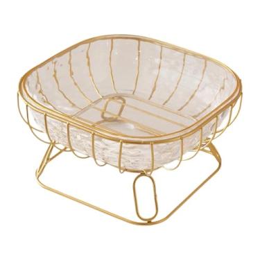 Imagem de BLWOTMOR Cesto de Frutas em Arame Metálico, Suporte para Legumes, Fruteira para de Cozinha, L