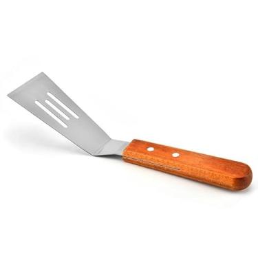 Imagem de Aramox Espátula de Metal de 2 Pces, Flipper de Aço Inoxidável Premium da Chapa do Turner para Cozinhar o Bife das Panquecas (SILVER)