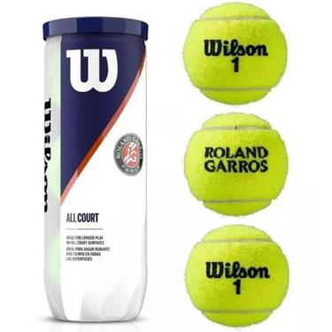 Imagem de Kit 3 Bolas de Tênis Wilson Roland Garros All Court-Unissex