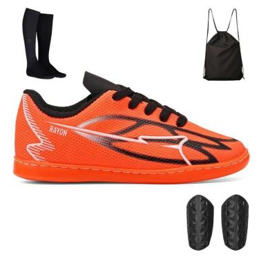 Imagem de Kit Infantil Futebol de Salão com Chuteira Macia + Mochila + Meião e Caneleira-Masculino