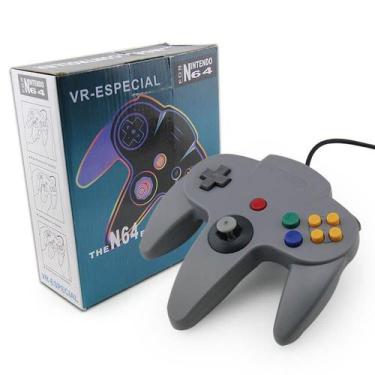 Imagem de Controle Para Nintendo 64 Manete N64 Joystick Cinza - TechBrasil