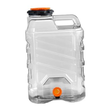 Imagem de IEUDNS Balde de água portátil, recipiente para armazenamento de bebidas, PC de qualidade alimentar com alça, tanque de água à prova de vazamento para pesca, 28l